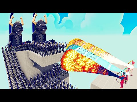 150x GODZILLA + 2x GIANT vs 3x EVERY GOD - Totally Accurate Battle Simulator TABS