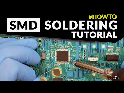 How to solder SMD components - SMD soldering tutorial