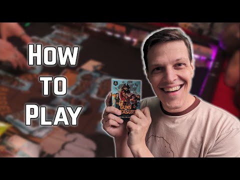 Learn to blow up pirate ships and steal their booty in Guns or Treasure (How to Play Board Games)