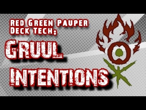 MTG Red Green Pauper Deck Tech: Gruul Intentions