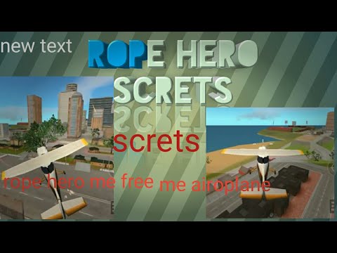 Free AirCraft Rope Hero Vice Town Secret Place How to Steal Spawn Purchase Funny Airport Mod apk #14