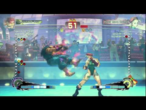 Tiger_King_78 [Evil Ryu] Vs OldTensai [Cammy] SSF4 AE 2012 Ranked Matches - PSN