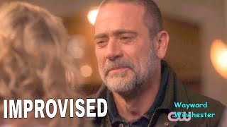 Jeffrey Dean Morgan Improvised Scene In 300th Episode, J2 Open Up About Emotional John Goodbye Scene video