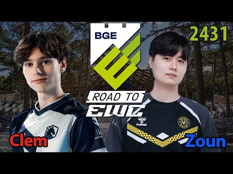 First Finalist - 🇫🇷 Clem (T) vs 🇰🇷 Zoun (P) - BGE Stara Zagora 2025 - Starcraft 2 - 2431