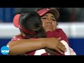 Jocelyn Alo exits the field one final time in her Oklahoma career