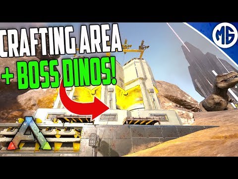 CRAFTING AREA AND BOSS DINOS! 3 Man PvP Servers - Ark: Survival Evolved