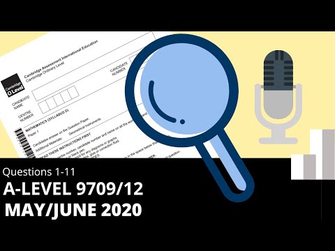 A-Level Pure Mathematics May June 2020 Paper 12 9709/12