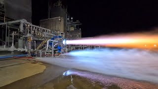 BE-7 Thrust Chamber Assembly Hotfire Test at NASA Marshall Space Flight Center Test Stand 116