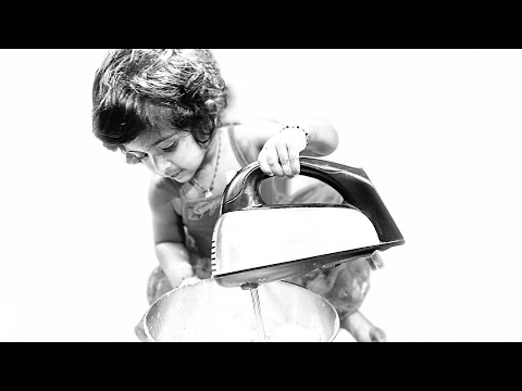 Nyra baking her first cake 🎂