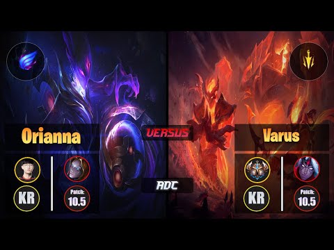 Viper ORIANNA (ADC) [Phase Rush] VS VARUS - Challenger KR Patch 10.5