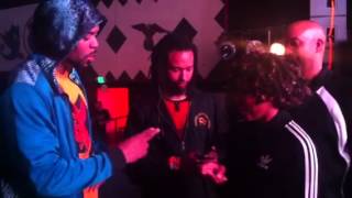 Aja Black learns the Wu-Tang handshake from Method Man
