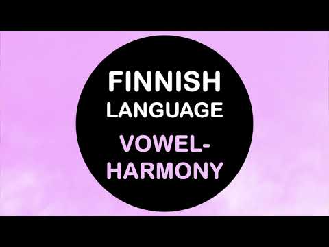 LEARN FINNISH | VOWEL HARMONY