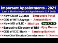 Important Appointments 2021 Current Affairs In English Latest Appointments In India 2021