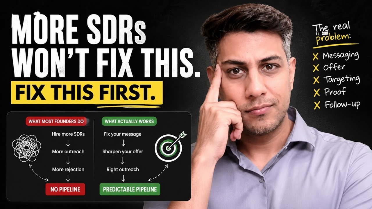 Hiring SDRs Will Not Fix a Broken Outbound System
