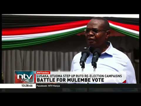 Governors Lusaka and Otuoma lead Ruto's re-election campaign in Western Kenya