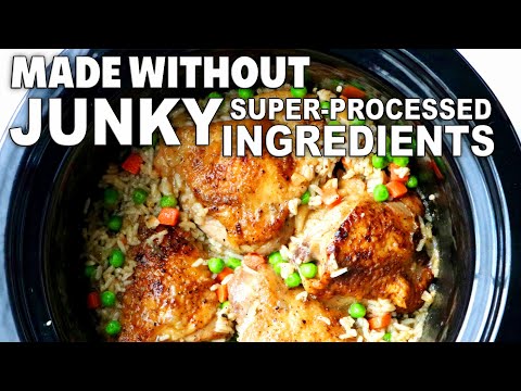 How to Make Crockpot Chicken and Rice WithOUT Canned Soup