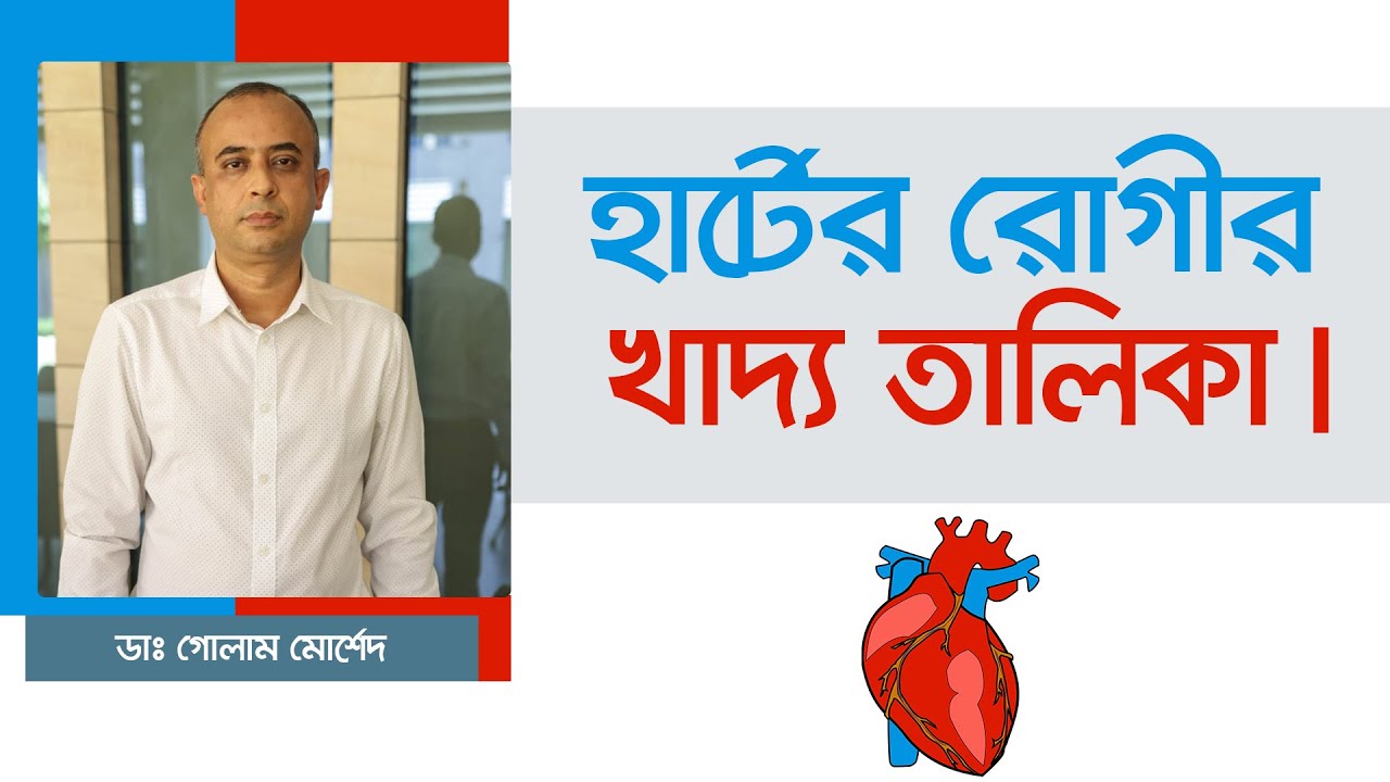 হার্টের রোগী কি খাবেন, কি খাবেন না || Dr Golam Morshed FCPS, MRCP (UK). Interventional Cardiologist