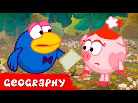 KikoRiki 2D | Amazing episodes about Geography | Cartoon for Kids