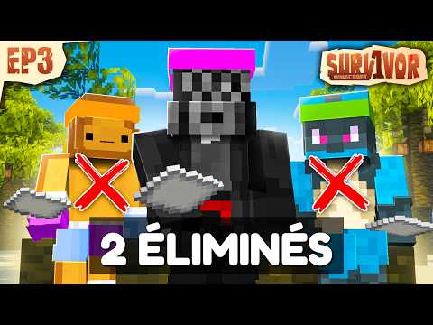 2 ÉLIMINÉS DANS CET ÉPISODE ! (Survivor Minecraft S2)