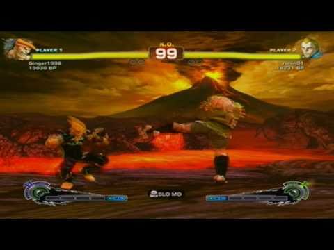 Super Street Fighter 4 Ginger1998 (Adon) vs Robin01 (Abel)
