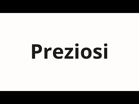 How to pronounce Preziosi