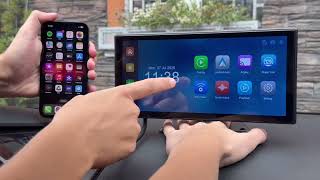 Set monitor 10,36" 4x 4PIN s Apple CarPlay, Android auto, Bluetooth, DVR, + kamera + 15m kabel