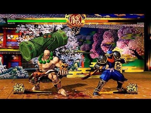 Wan Fu vs Hanzo (AI Hardest) - Samurai Shodown 4K Gameplay