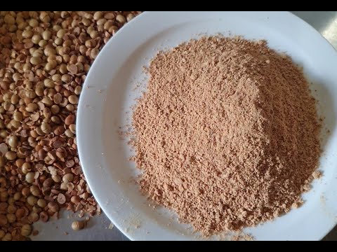 Fry soya beans to make powder, roasted soya bean powder