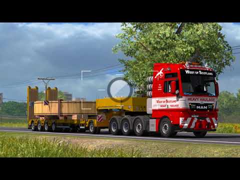 ETS2 MAN TGX 680 Special transport Olsztyn  - Białystok