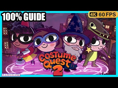 Costume Quest 2 Full Game Walkthrough 100% All Costumes 4K60FPS