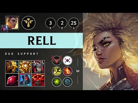 Rell Support vs Leona - KR Grandmaster Patch 25.04