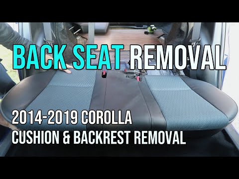 How to Remove The Back Seats - 2014-2019 Toyota Corolla, 2015, 2016, 2017, 2018