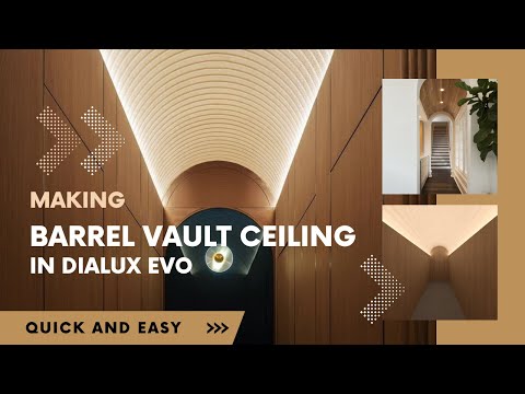 Making Barrel Vaulted Ceiling in Dialux Evo