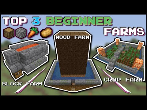 Chapman - Minecraft 3 Early Game Farms for New Worlds | No Redstone