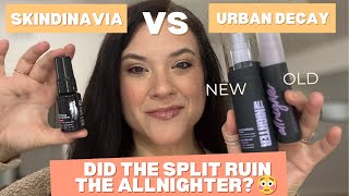 Is the NEW Urban Decay All Nighter Worse?! 😳 vs OLD + Skindinavia Comparison