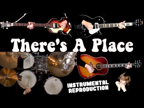 There's A Place - Guitars, Bass, Drums and Harmonica - Instrumental Cover Video
