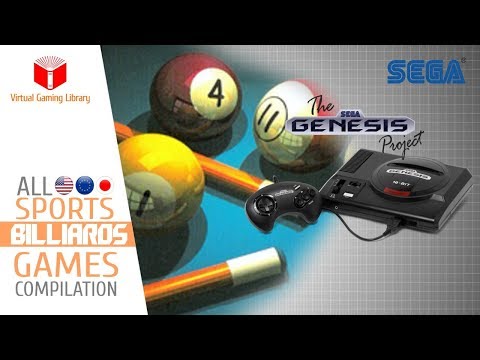 All SEGA Genesis/Mega Drive Billiards Games Compilation - Every Game (US/EU/JP/BR)