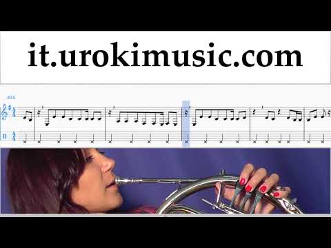 Lezioni di Corno Shakira - Me Enamoré Tutorial Spartito Parte#2 um-i276