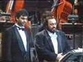 Andrea Bocelli & Luciano Pavarotti "Mattinata" on stage