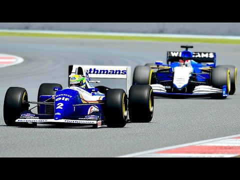 Williams F1 2021 vs Williams F1 1994 at Silverstone