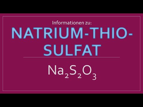 Entgiftung mit Natrium-Thio-Sulfat