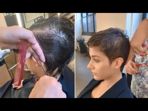 Short Pixie Haircut for women - Textured Short haircut...