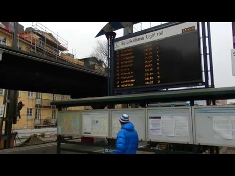 Stockholm - Public Transport - Stockholms Östra station (Roslagsbanan) 2016 03 13