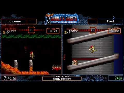 Super Ghouls'n Ghosts Speedrun Any% Tournament 2019 Final Tournament malcome vs Fred 20190817