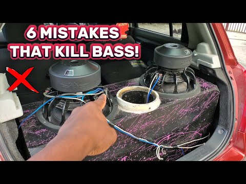 6 Simple Mistakes That Kill Your Bass Performance In Car Audio