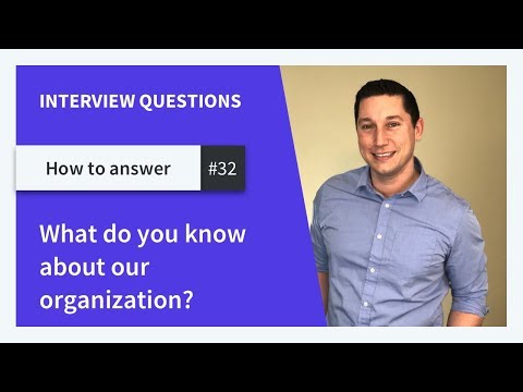 What do you know about our organization?