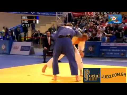 European Judo Championship Vienna 2010 Final -100kg Vav Der Geest (BEL)-Grol (NED)