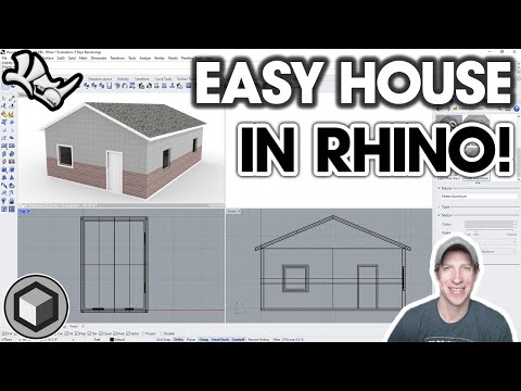 How to MODEL A HOUSE in Rhino - Beginner Tutorial!