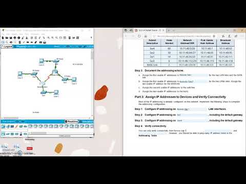 8.2.1.4 Packet Tracer - Designing and Implementing a VLSM Addressing Scheme Answer