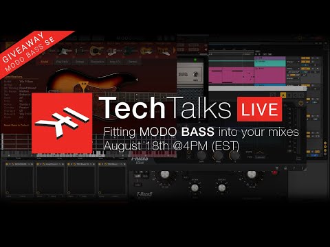 IK Tech Talks Live August 18th @ 4PM (EST) -  Fitting MODO BASS into your Mixes
